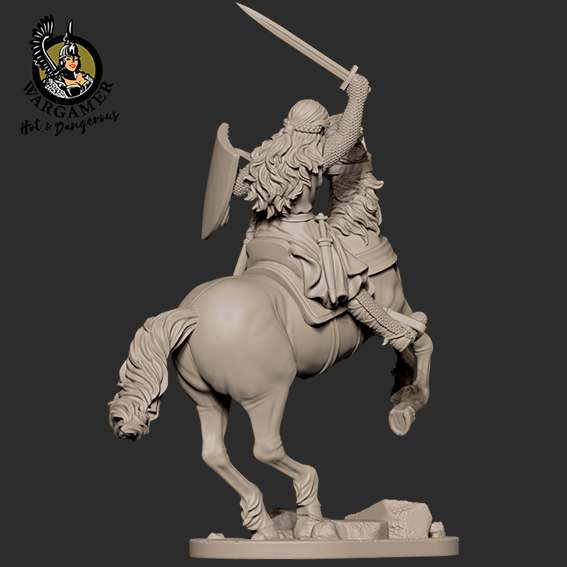 54 mm Eleanor The Crusader Miniature hot and dangerous