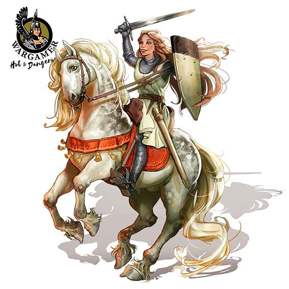 54 mm Eleanor The Crusader Miniature hot and dangerous