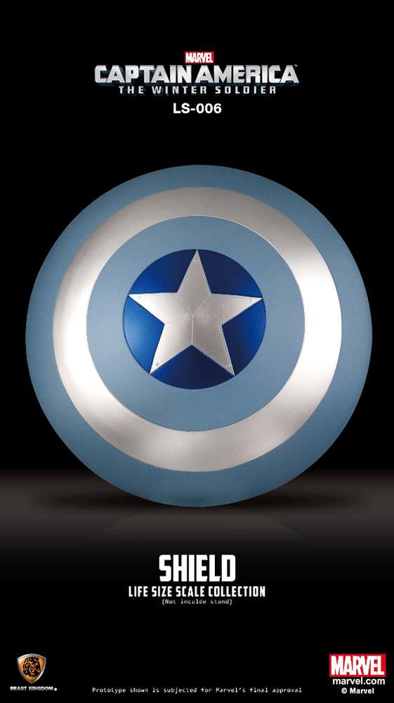 Captain America 2 Shield 1/1 Blu Ver Rep beast kingdom