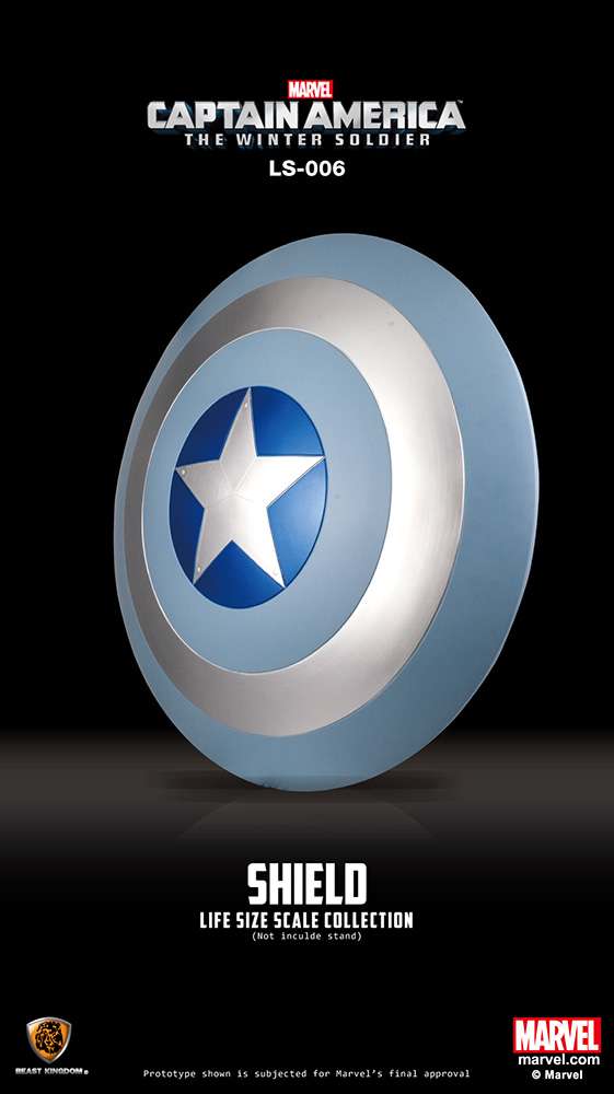 Captain America 2 Shield 1/1 Blu Ver Rep beast kingdom