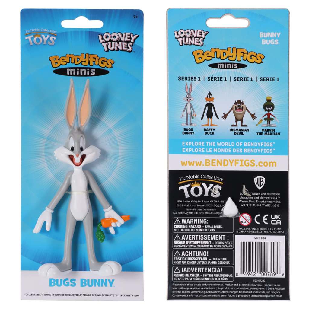 Looney Tunes Bugs Bunny Mini Bendyfig noble collections