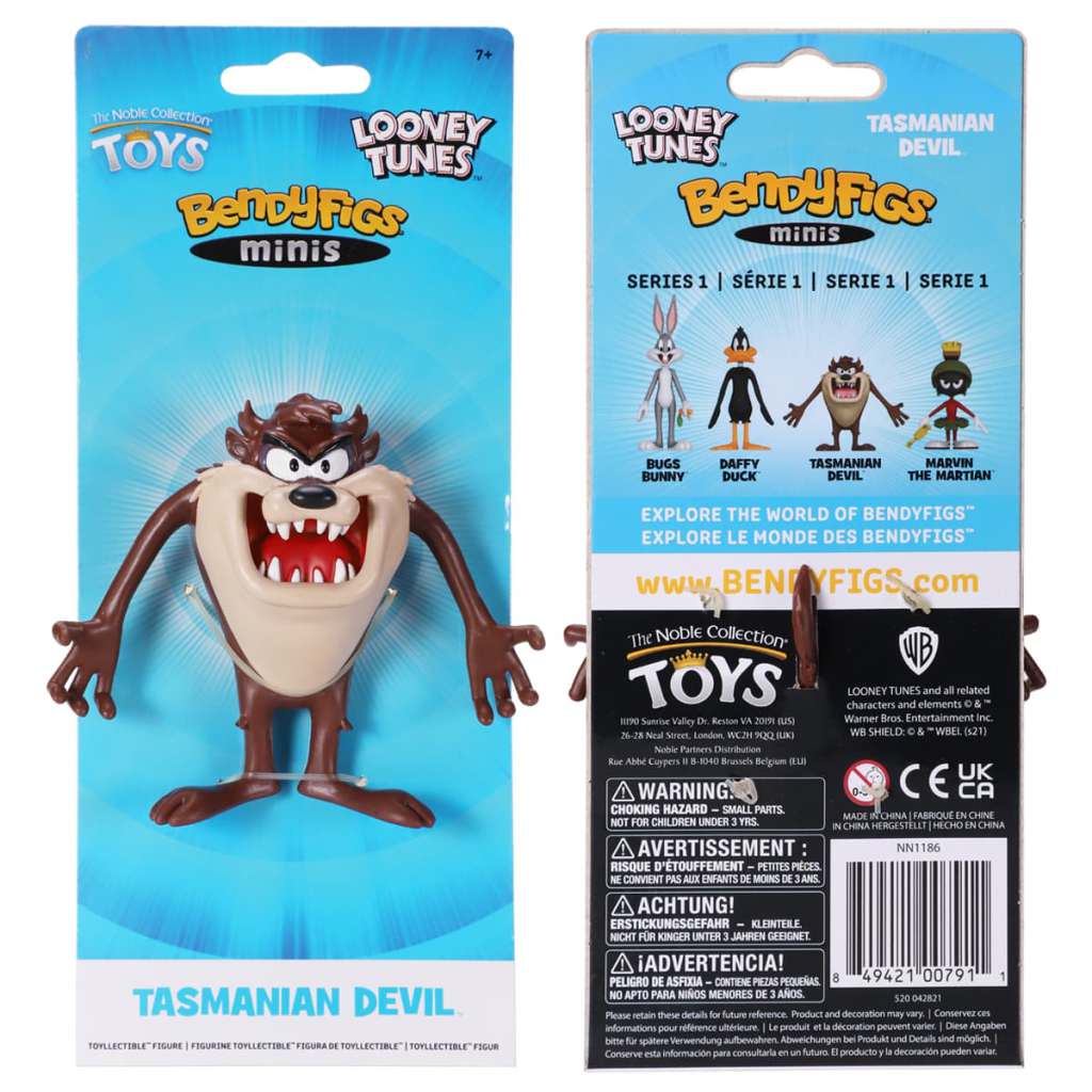 Looney Tunes Taz Mini Bendyfig noble collections