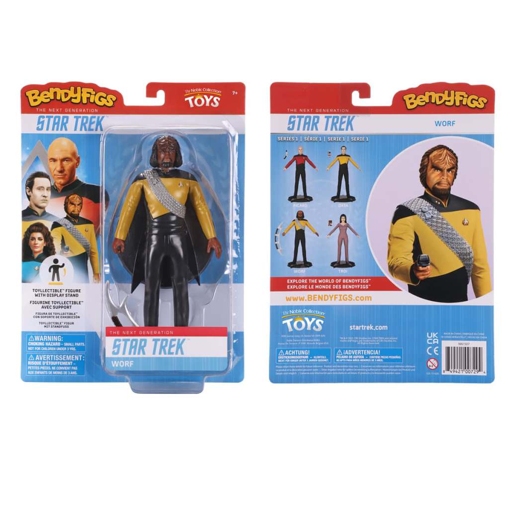 Star Trek Worf Bendyfig - Flexibel Figur av Worf noble collections