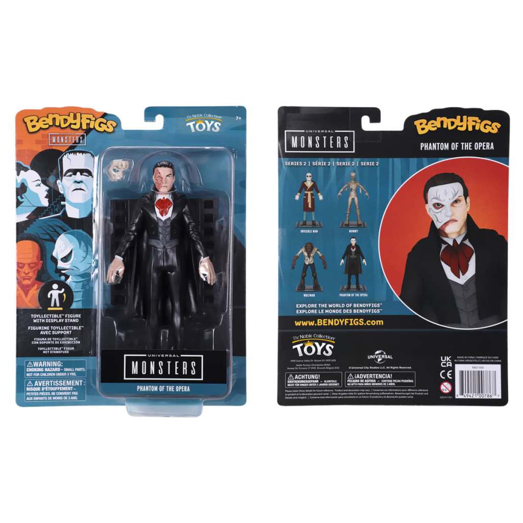 Universal Monsters Phantom Bendyfig – Högtjänlig Samlarfigur noble collections