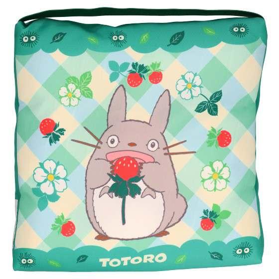 Totoro Kudde med Jordgubbar 30x30x5 cm - Robotto