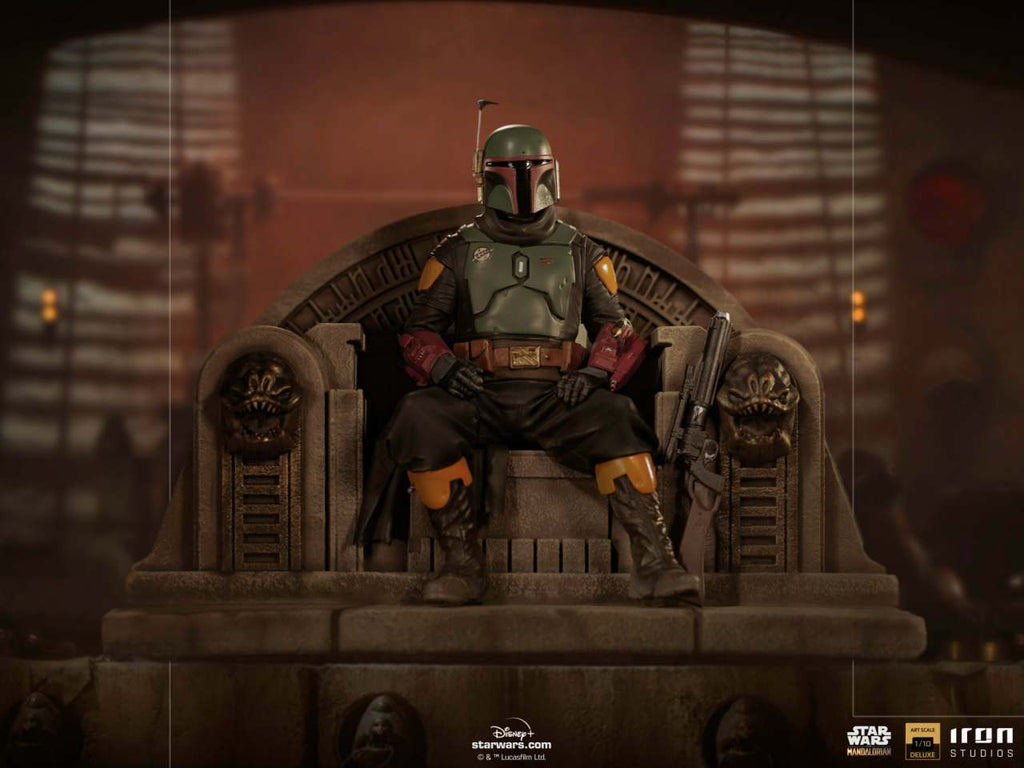 Boba Fett på Tron Deluxe 1/10 - The Mandalorian iron studios