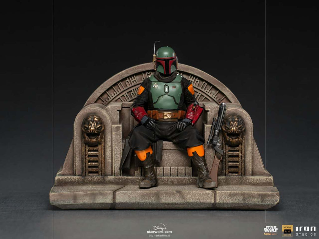 Boba Fett på Tron Deluxe 1/10 - The Mandalorian iron studios