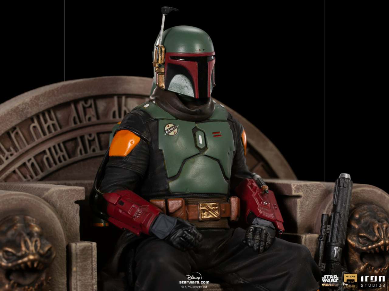 Boba Fett på Tron Deluxe 1/10 - The Mandalorian iron studios