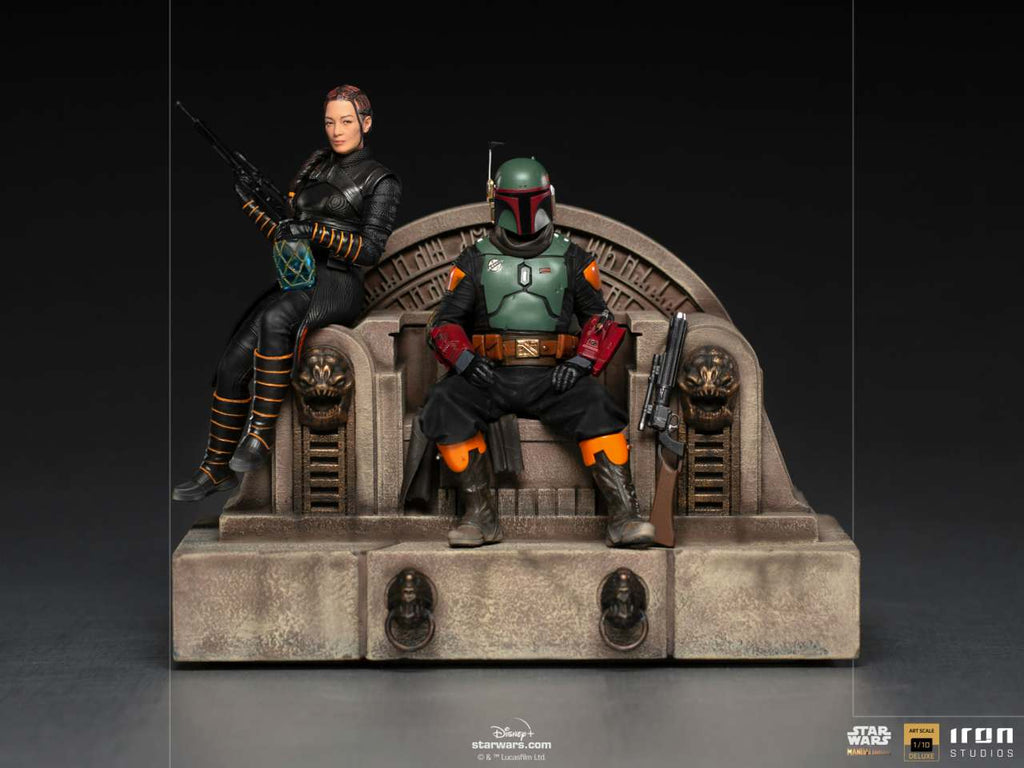 Boba Fett och Fennec Shand Deluxe 1/10 Staty iron studios