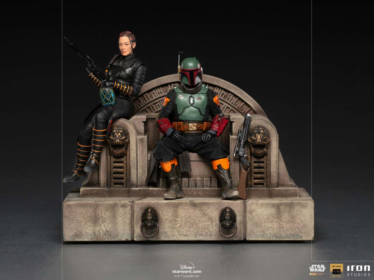 Boba Fett och Fennec Shand Deluxe 1/10 Staty iron studios