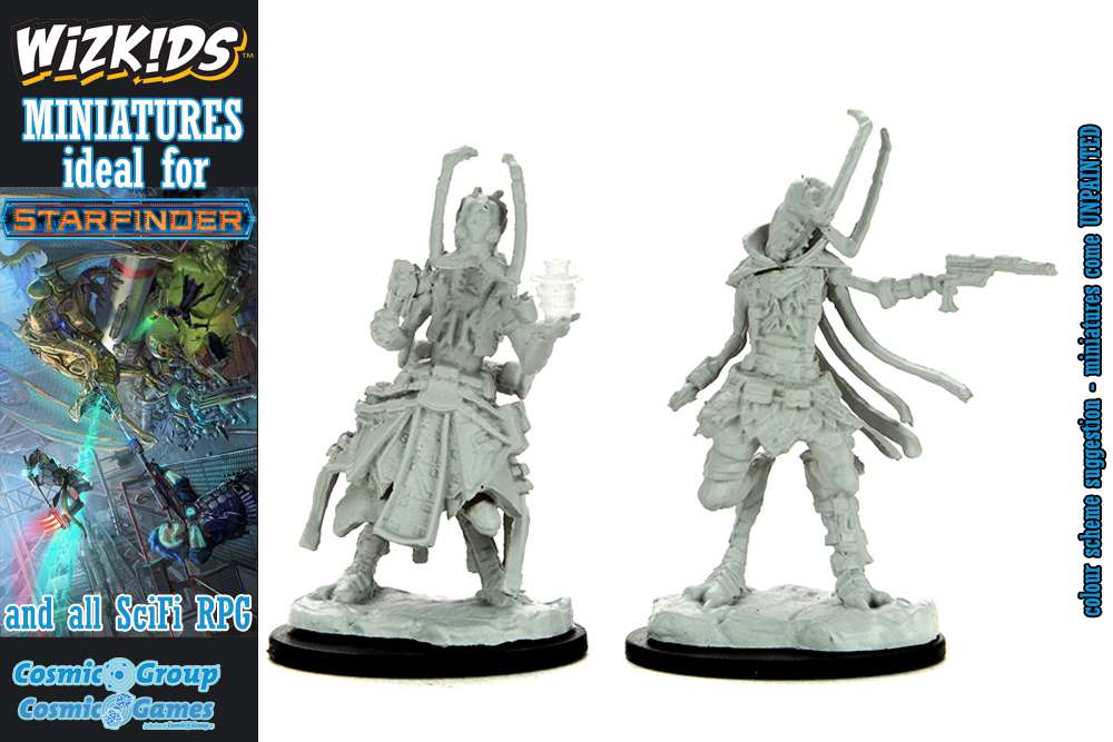 Starfinder Shirren Technomancer Miniature - Unpainted wizkids