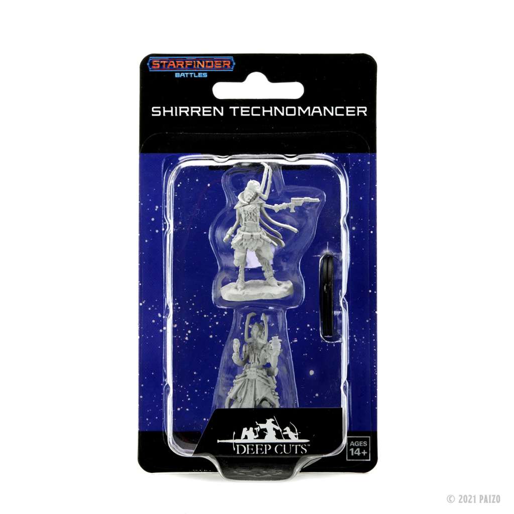 Starfinder Shirren Technomancer Miniature - Unpainted wizkids