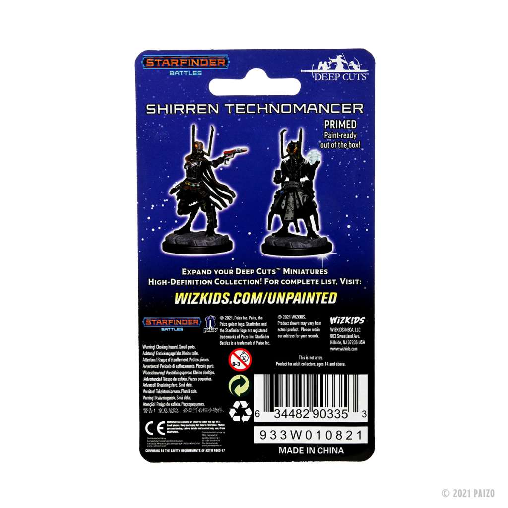 Starfinder Shirren Technomancer Miniature - Unpainted wizkids
