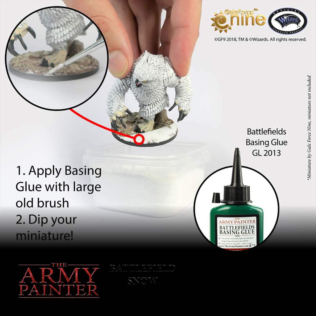 Basing - Snö för vinterbaser army painter