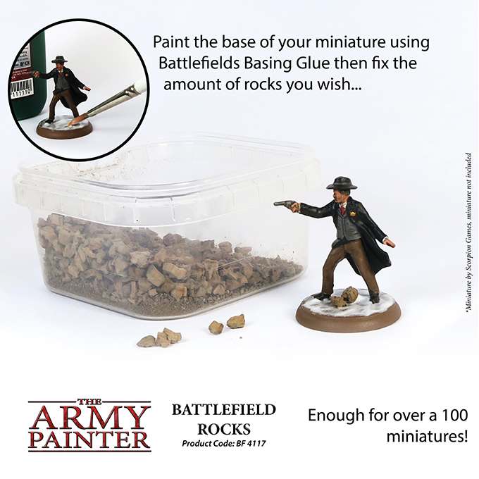 Basing: Battlefield Rocks army painter