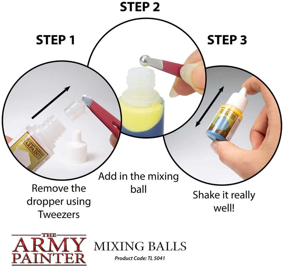 Mixing Balls för Målarfärg army painter