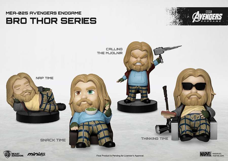 Avengers Bro Thor med Mjolnir - Mini Figur 3 tum beast kingdom
