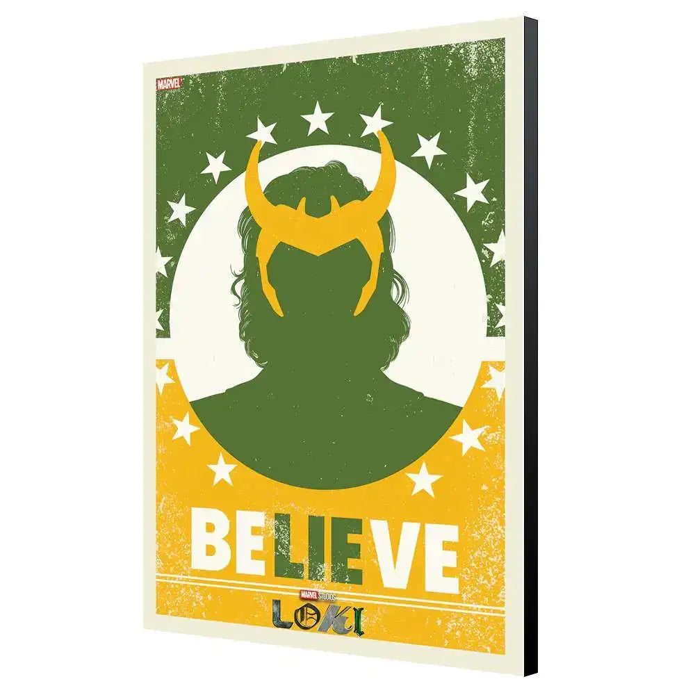 LOKI BELIEVE WOOD PANEL