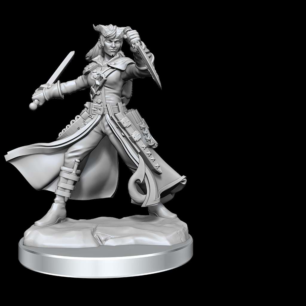 D&D Frameworks - Tiefling Rogue Female Miniature wizkids