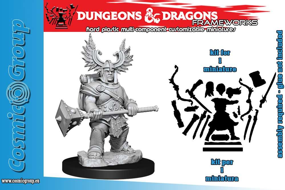 D&D Frameworks - Dwarf Barbarian Female Miniature - Robotto