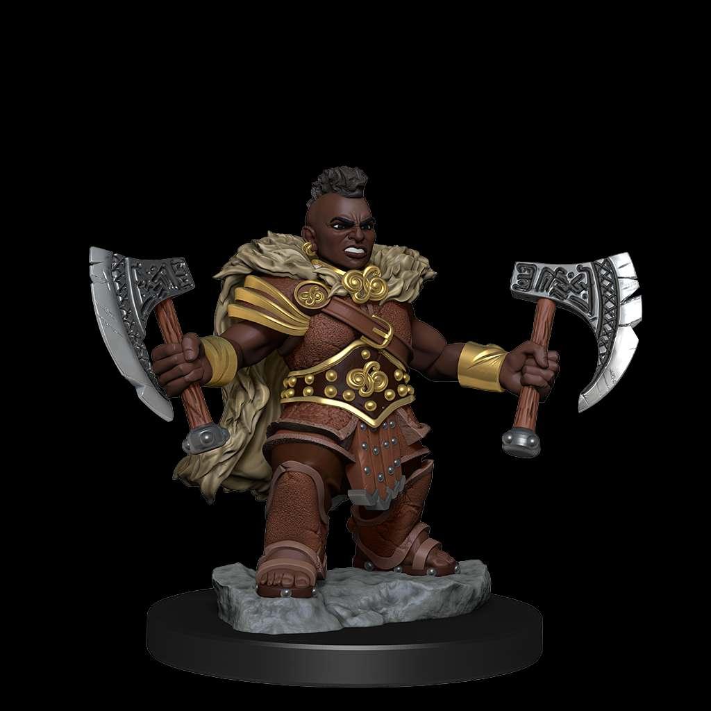 D&D Frameworks - Dwarf Barbarian Female Miniature - Robotto