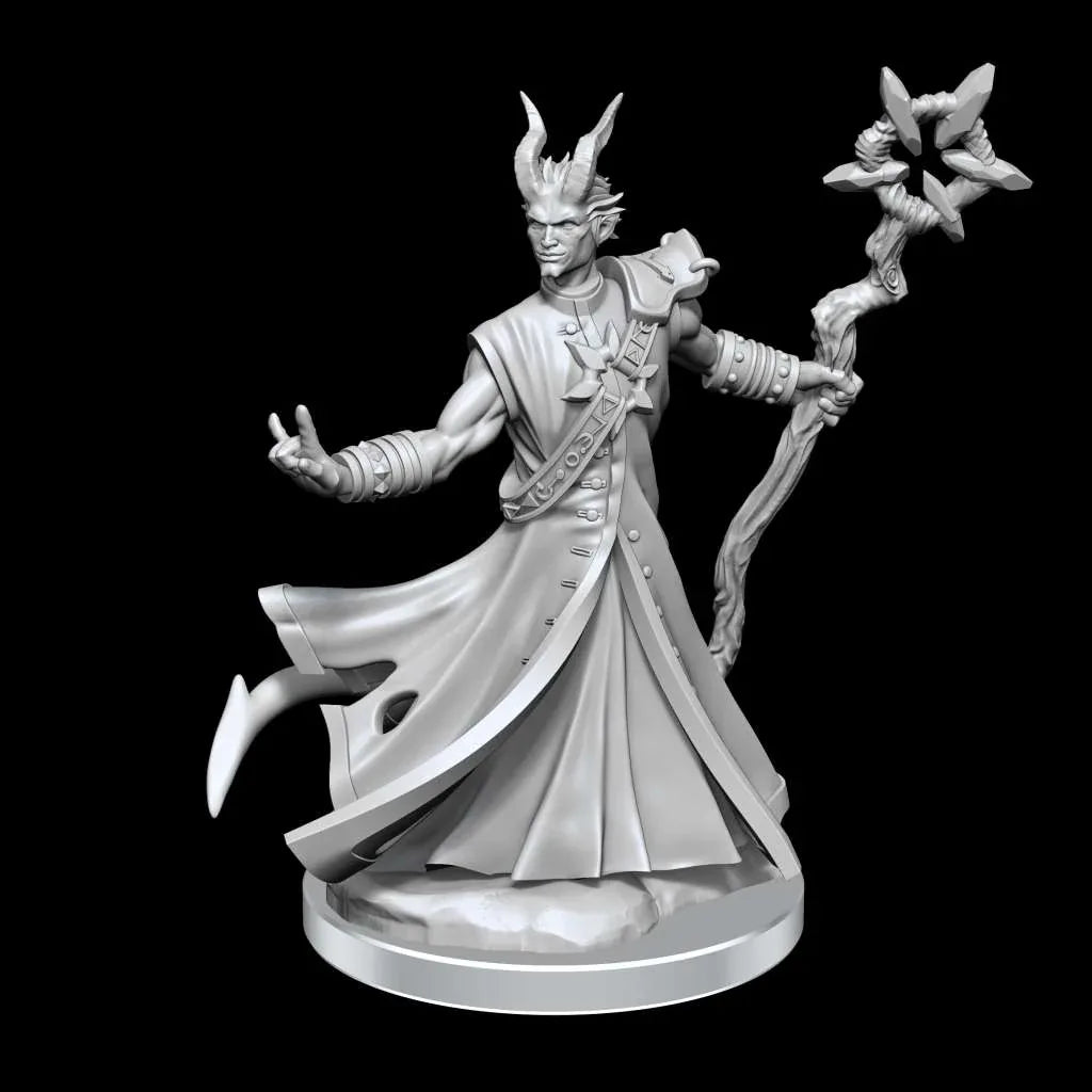D&d Frameworks - Tiefling Warlock Male Miniatyr - Robotto