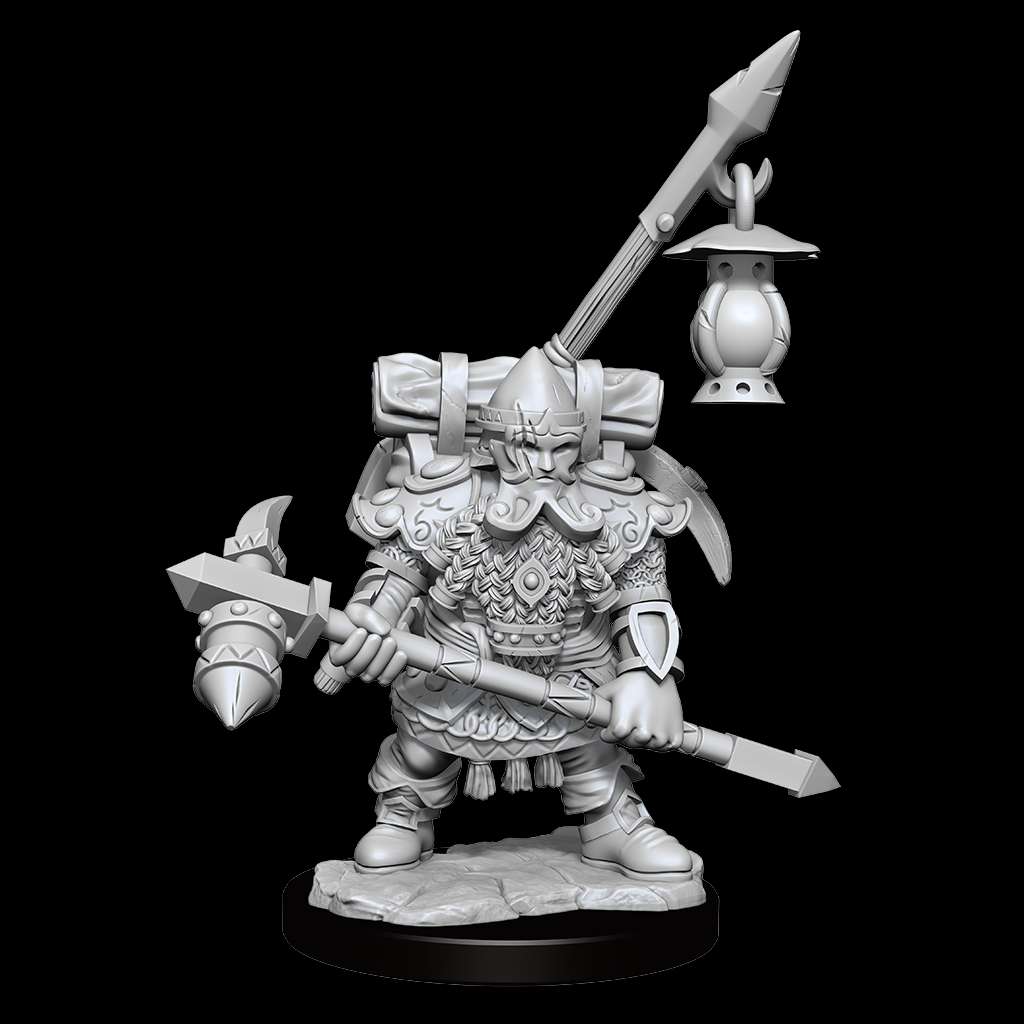 D&d Frameworks: Dwarf Fighter Male - Det Ultimata Miniatyrspelet wizkids