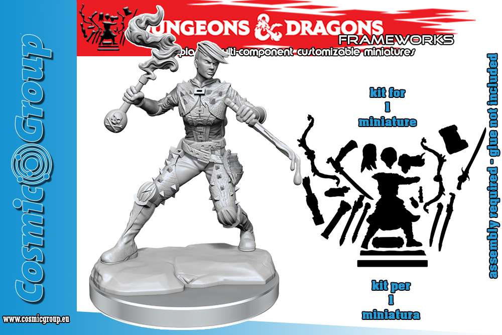 D&d Frameworks - Human Rogue Female Miniature wizkids