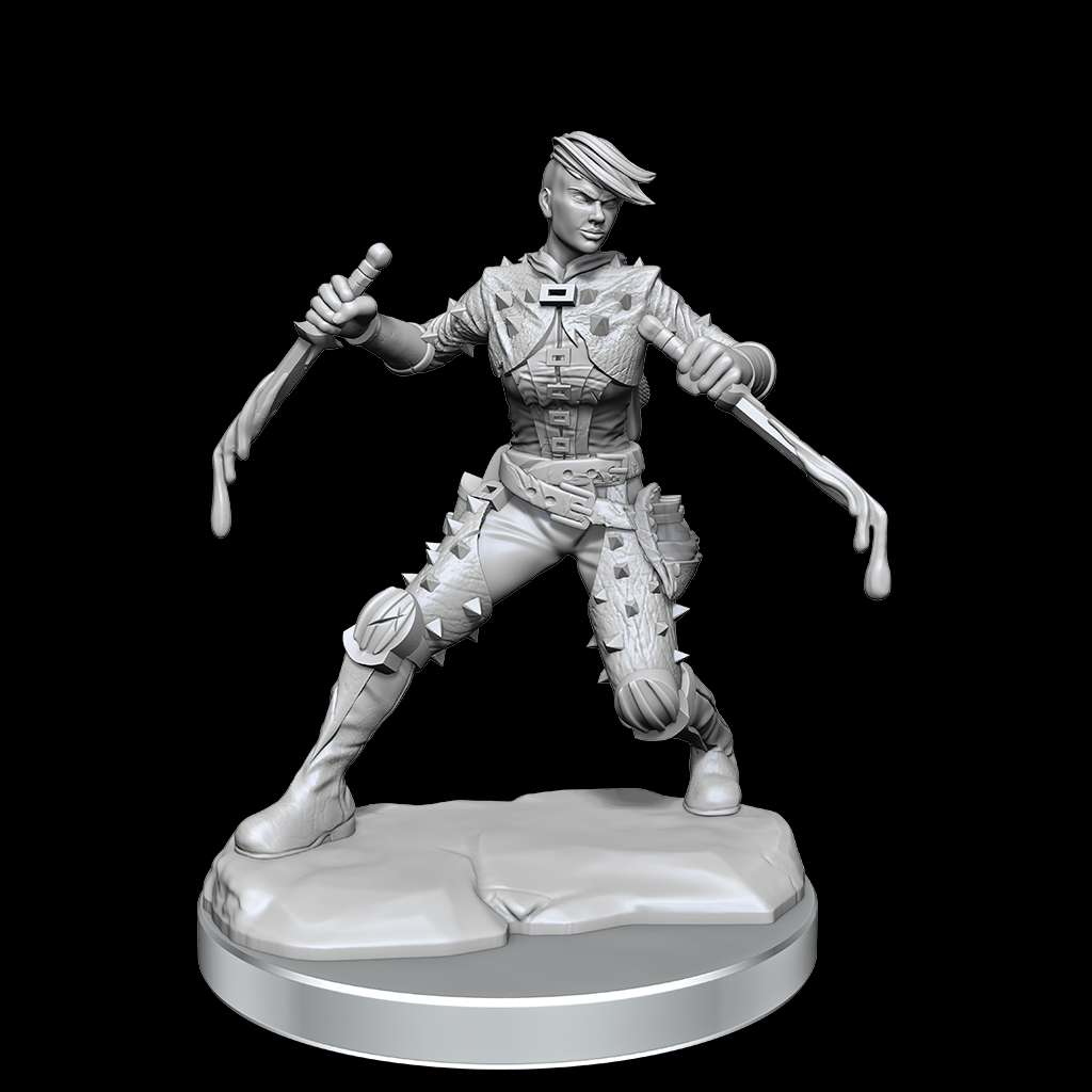D&d Frameworks - Human Rogue Female Miniature wizkids