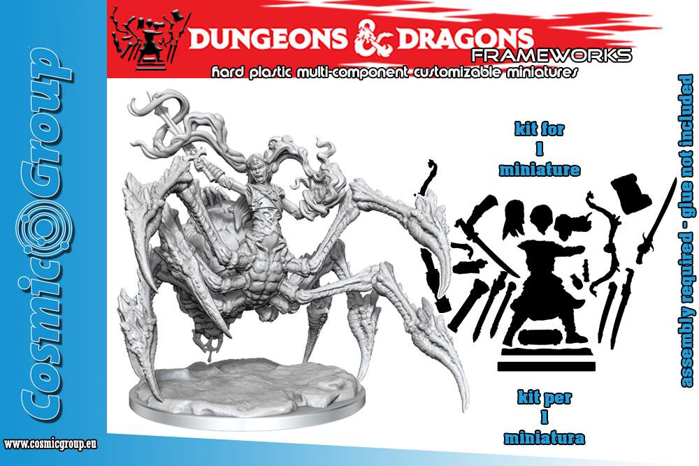 D&D Frameworks: Drider - En unik och skrämmande figur wizkids