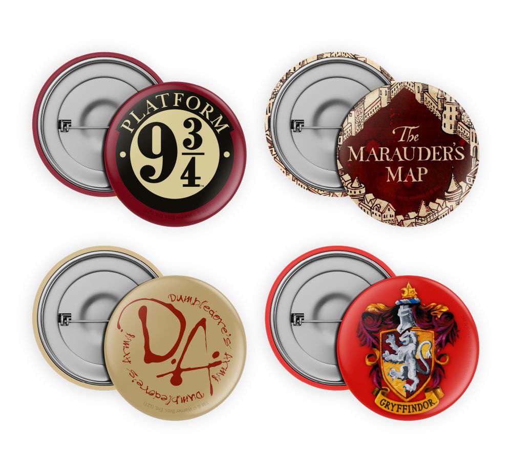 Harry Potter Pins Set (4) - Samling av Magiska Pins sd toys