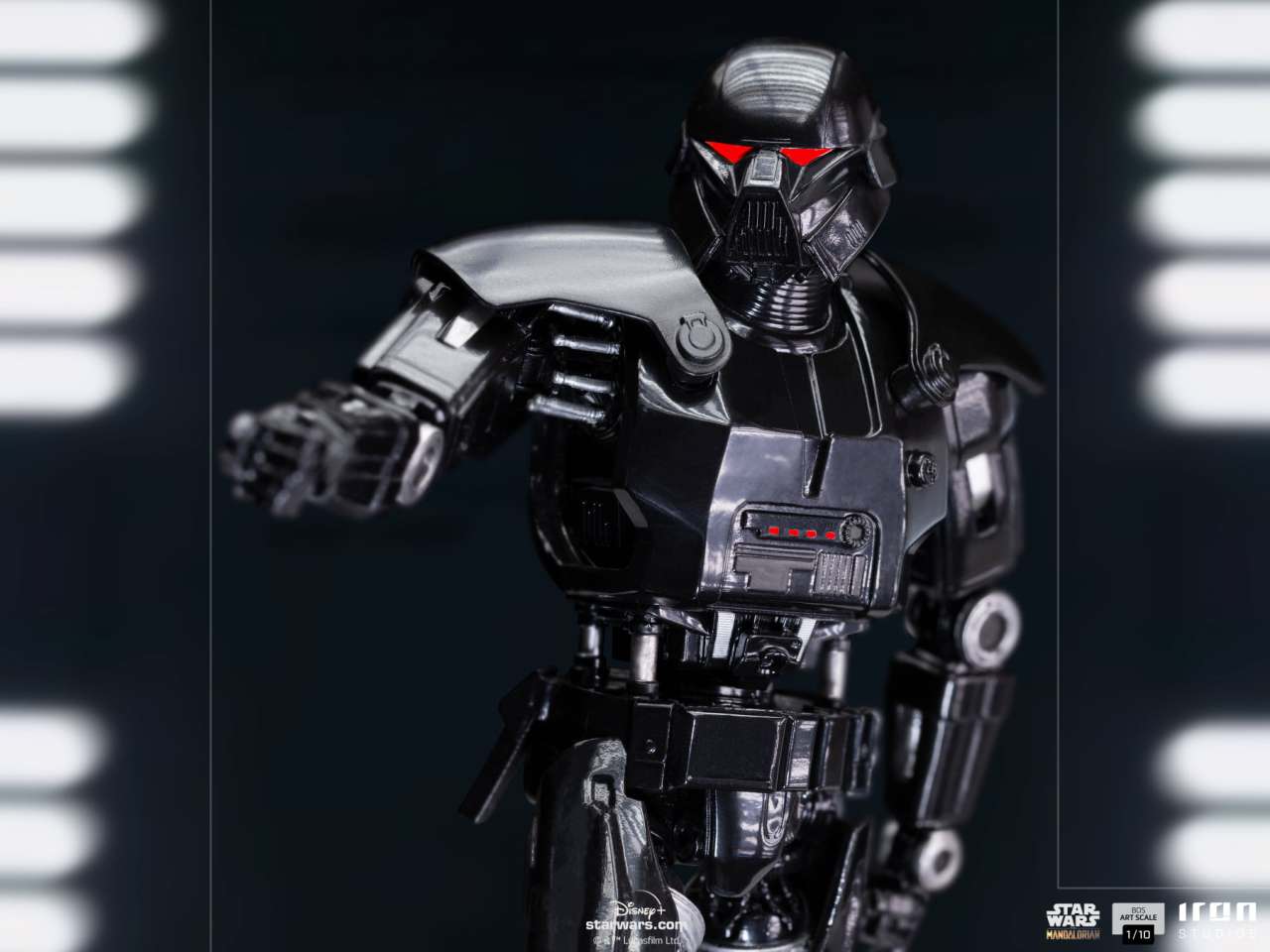Mandalorian Dark Trooper 1/10 Staty iron studios