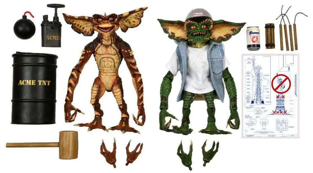 Gremlins 2 Ult Demolition Gremlin 2-pack – samlarfigurer från Gremlins 2-filmen