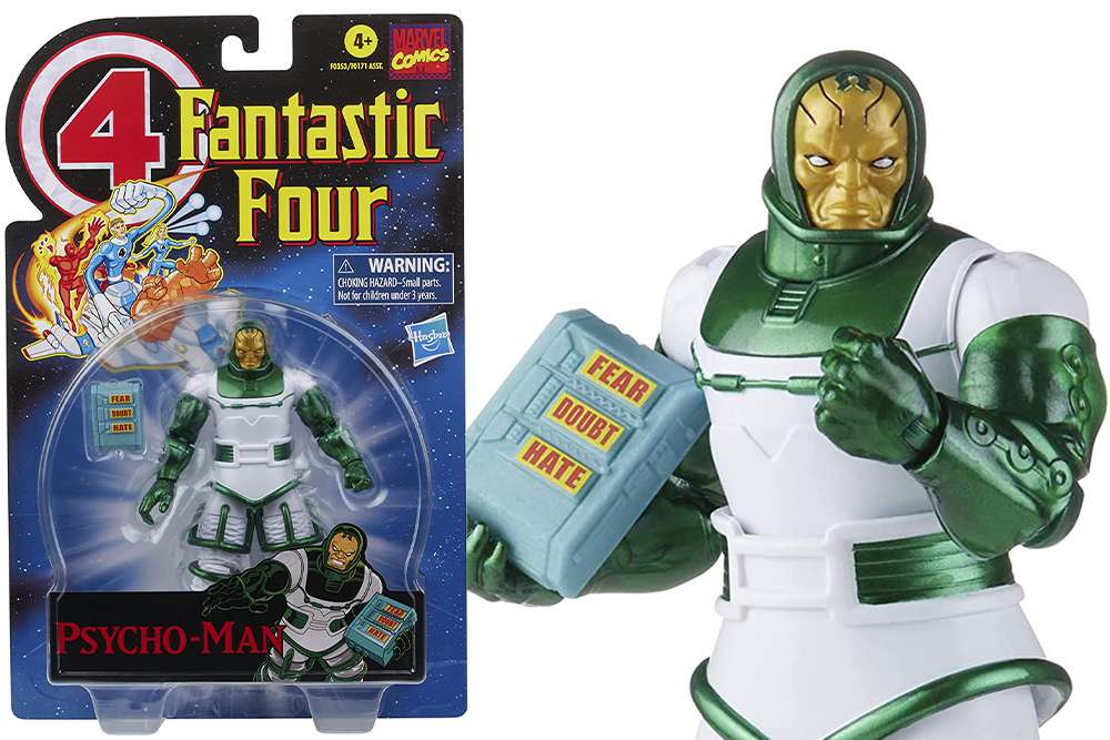 Marvel Legends Vintage Fantastic Four Psycho Man Action Figure hasbro