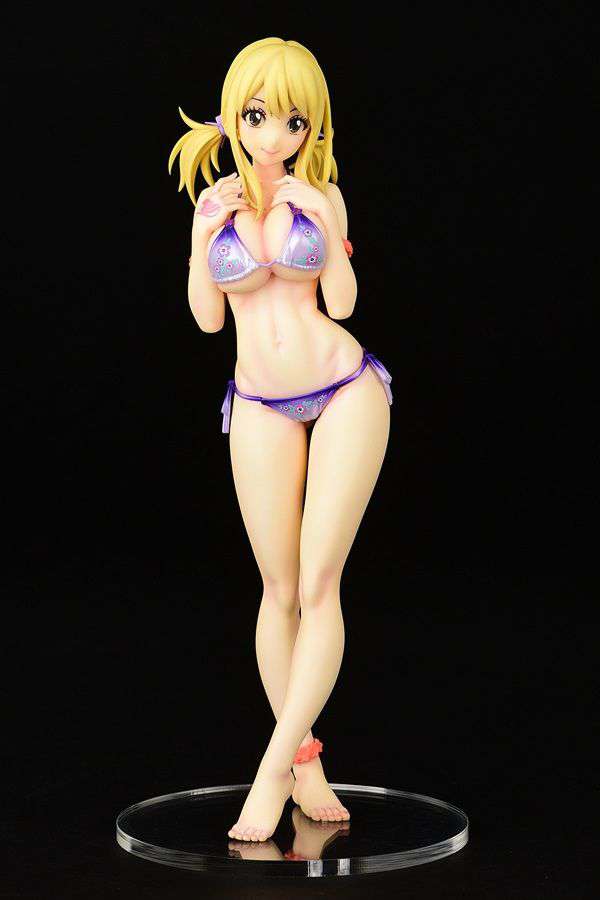 Fairy Tail Lucy Heartfilia Svart Simdräkt 1/6 PVC Staty orcatoys