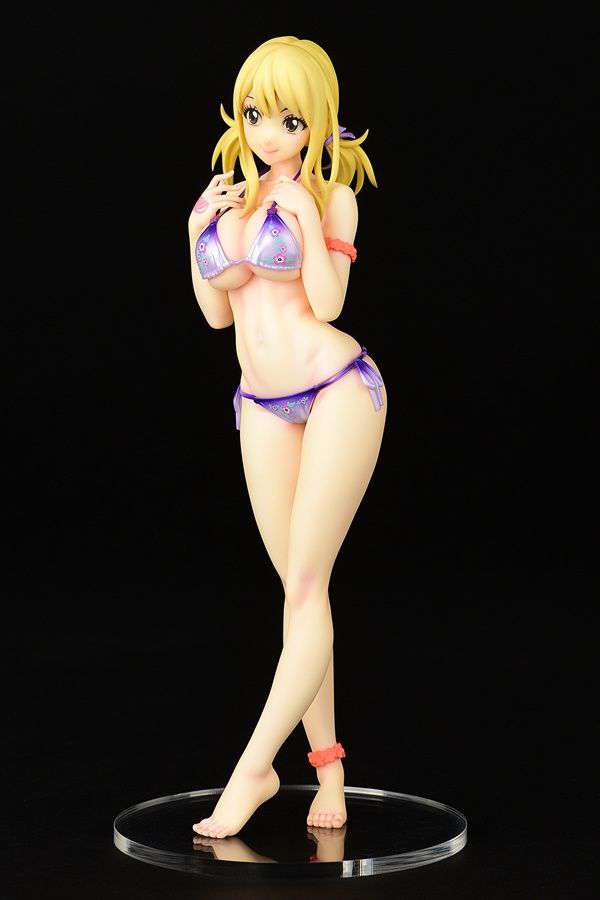 Fairy Tail Lucy Heartfilia Svart Simdräkt 1/6 PVC Staty orcatoys