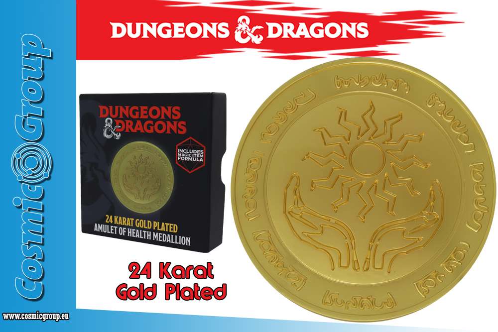 Dungeons & Dragons 24K Guldpläterad Medicin Medallion fanattik