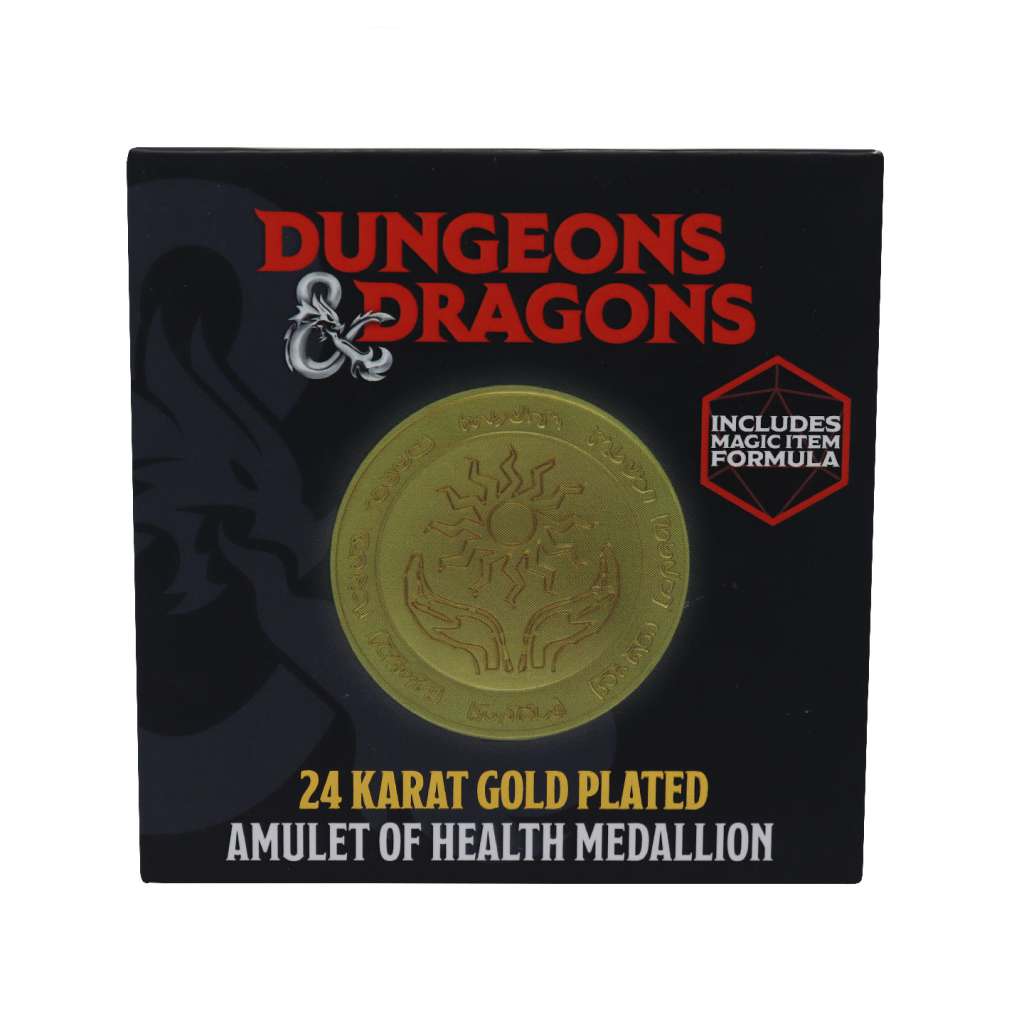 Dungeons & Dragons 24K Guldpläterad Medicin Medallion fanattik