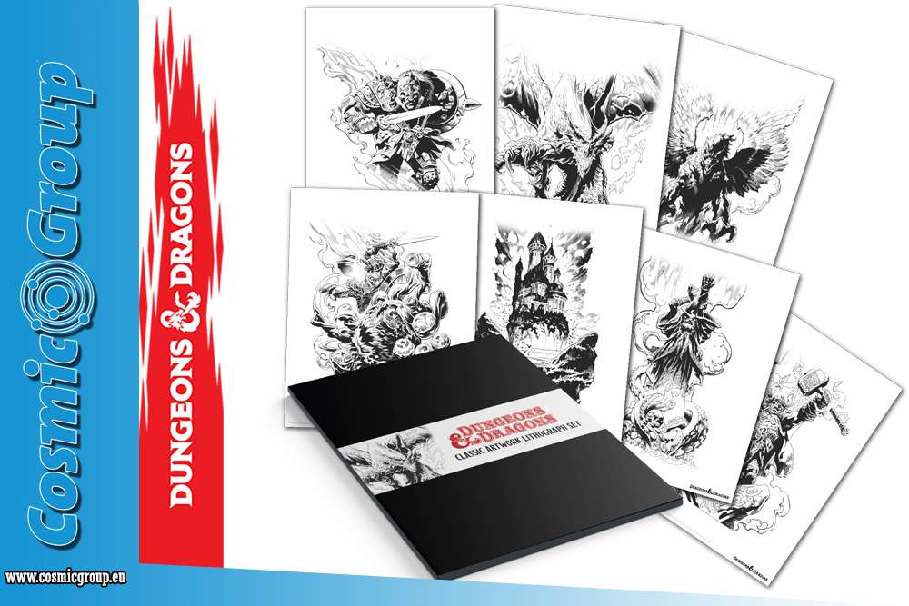 Dungeons & Dragons Lithograph Set fanattik