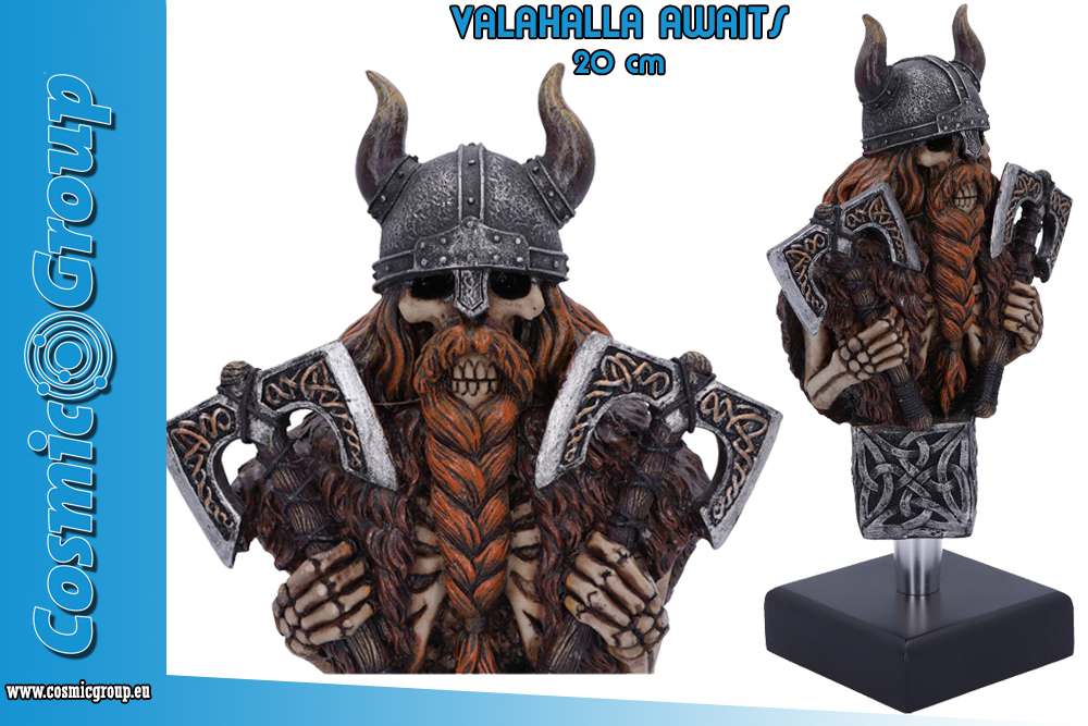 Valhalla Awaits Figur - Norse Warrior i Resin nemesis now