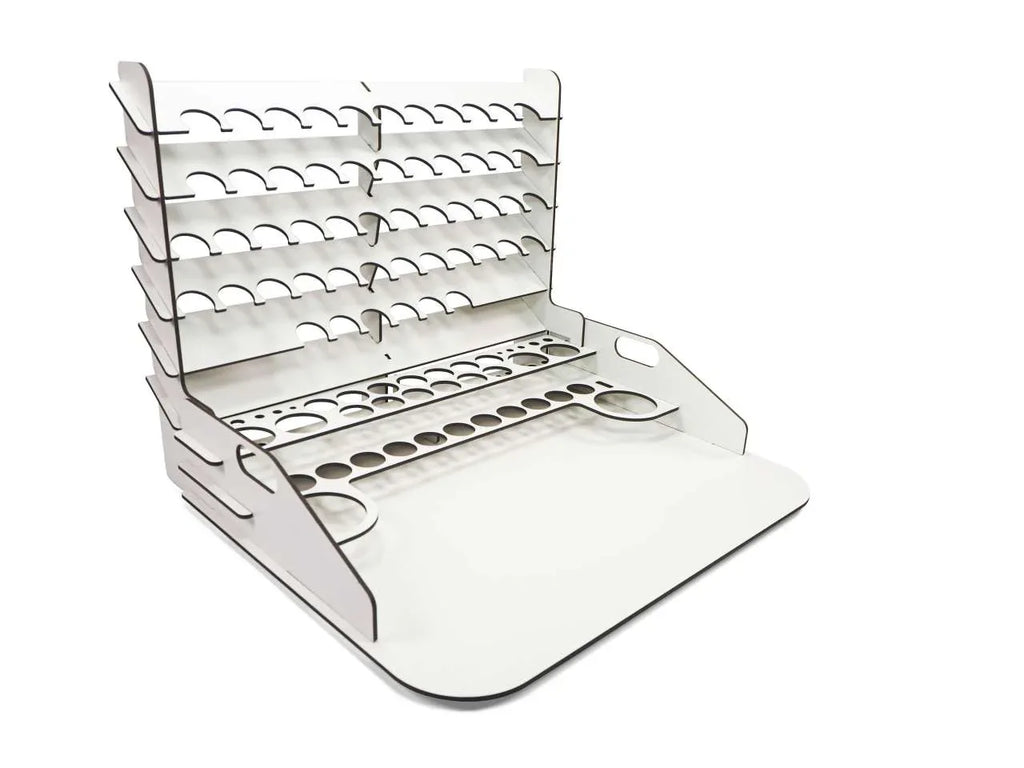 Måladisplay och arbetsstation med vertikal förvaring 40x30 cm - Robotto