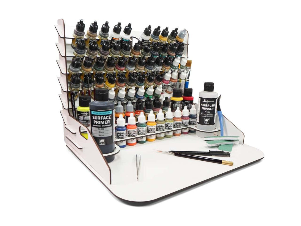 Måladisplay och arbetsstation med vertikal förvaring 40x30 cm - Robotto