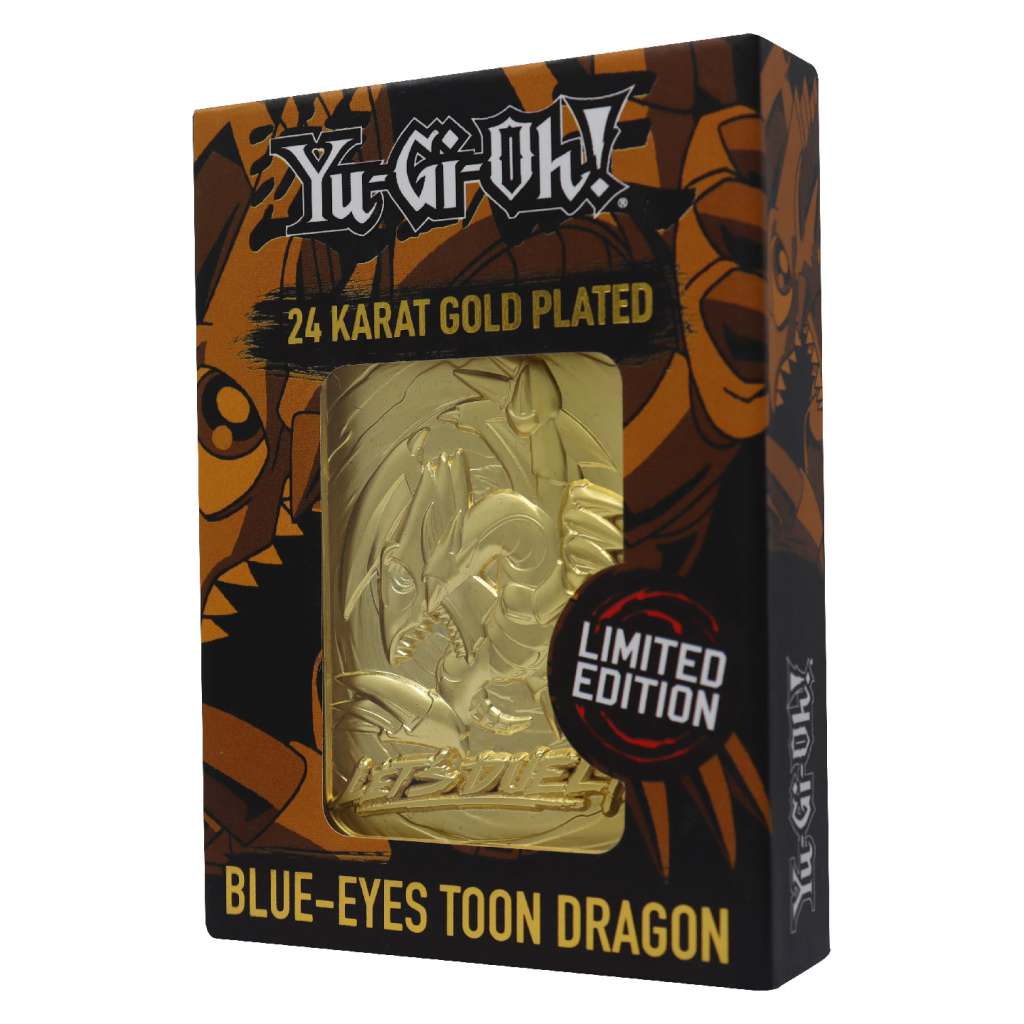 Yu-Gi-Oh! Limited Edition 24K Gold Blue-Eyes Toon Dragon fanattik