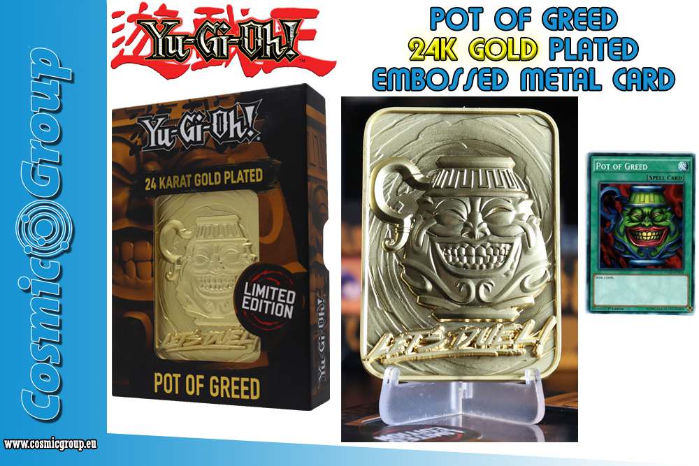 Yu-Gi-Oh! Limited Edition 24K Gold Pot of Greed fanattik