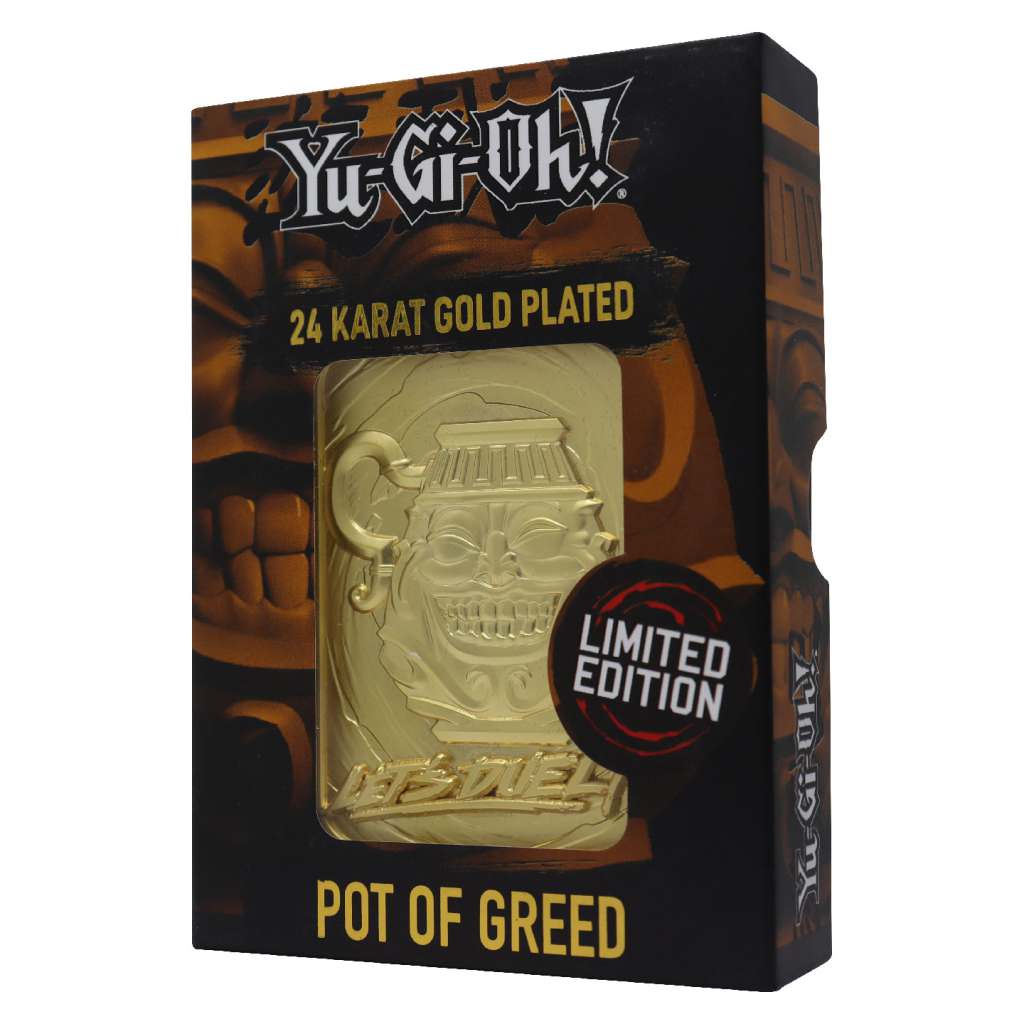 Yu-Gi-Oh! Limited Edition 24K Gold Pot of Greed fanattik
