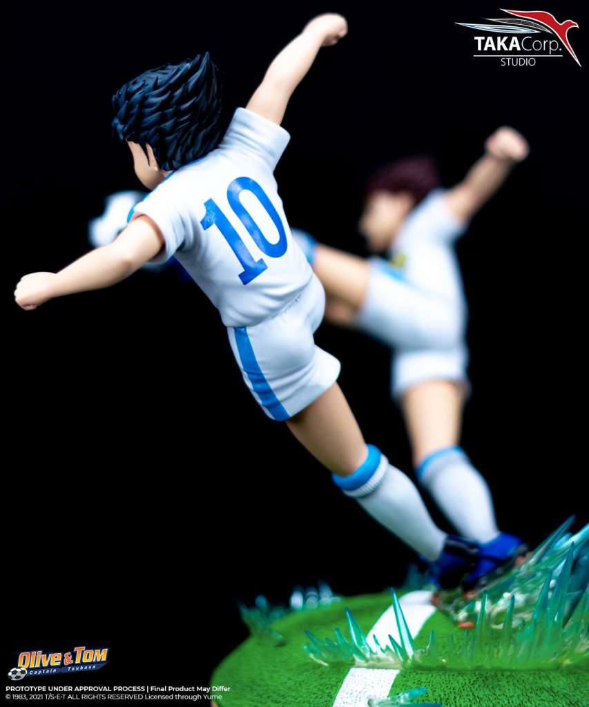Captain Tsubasa Classic Olivier Atton & Ben Becker Golden Twin Shot Resin Statue taka corp
