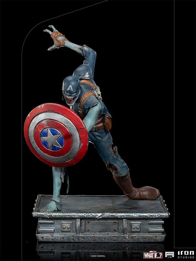 Zombie Captain America 1/10 Art Scale Statue iron studios