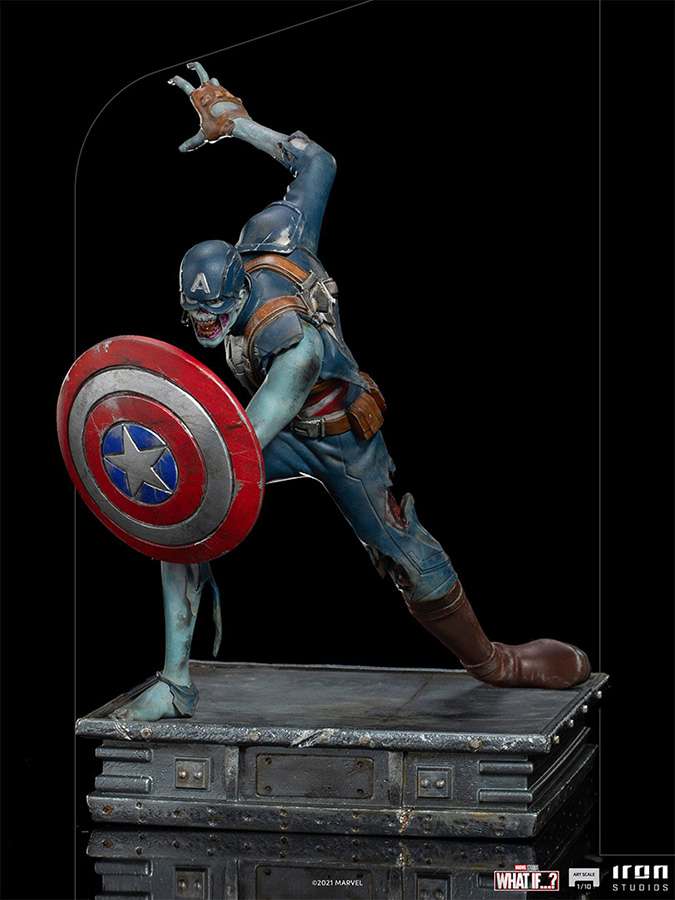 Zombie Captain America 1/10 Art Scale Statue iron studios