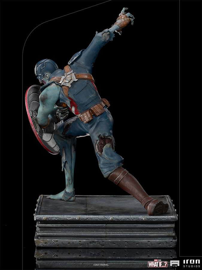 Zombie Captain America 1/10 Art Scale Statue iron studios