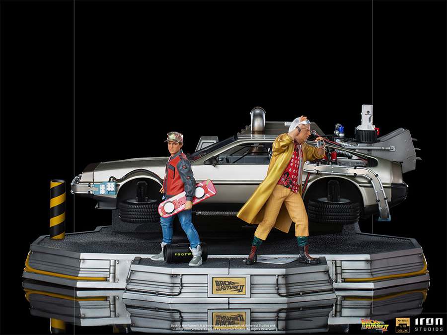Bttf 2 DeLorean Full DLX Set 1/10 - Art Scale iron studios